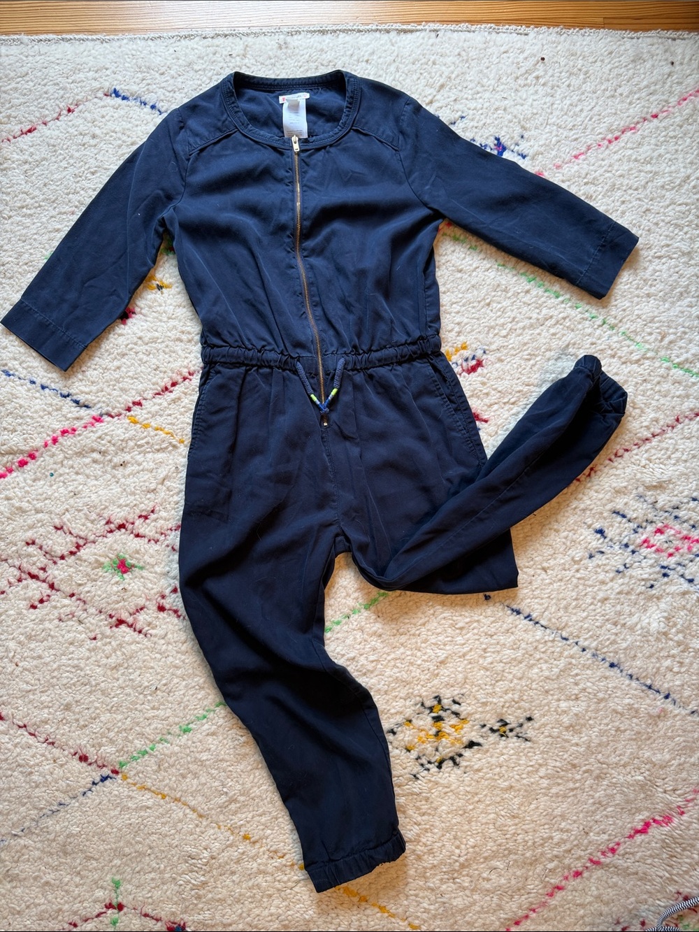J. Crew Crewcuts Navy Zip-Front Jumpsuit
